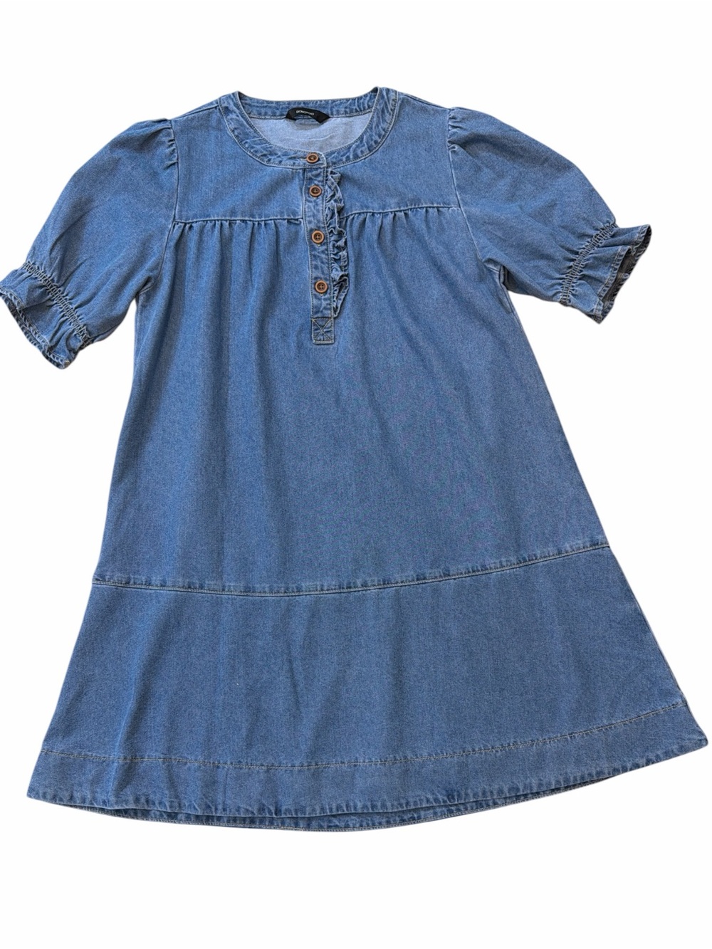 Dokotoo Women’s Ruffle Denim Babydoll Dress